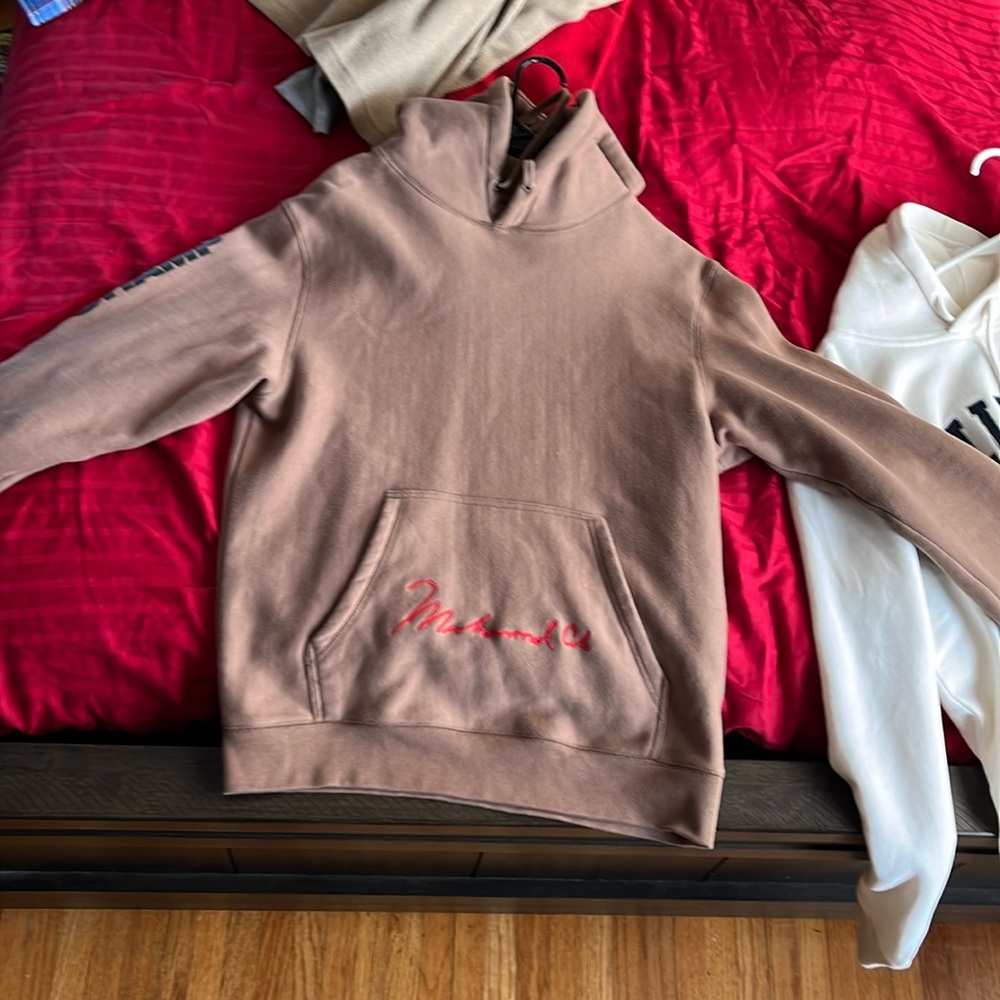 Muhammad Ali brown hoodie